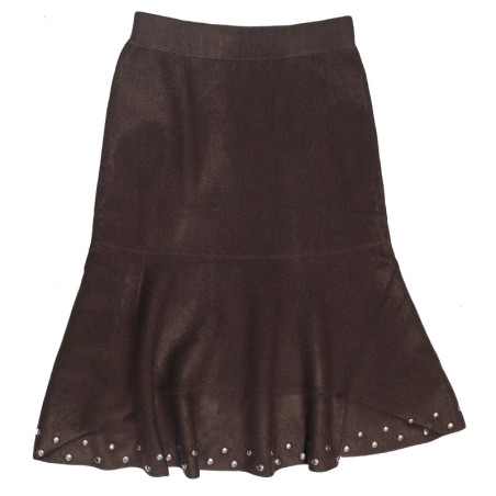 FALDA ROCK - MARRON