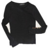 CAMISETA 5 BOTONES - NEGRO