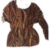 BLUSA FUEGOS - MARRON
