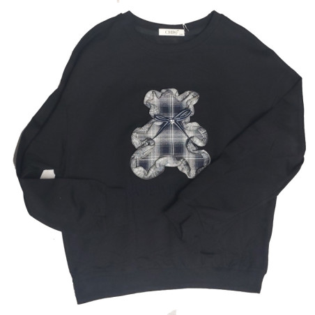 SUDADERA TED - NEGRO