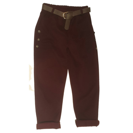 PANTALON SIX - BURDEOS