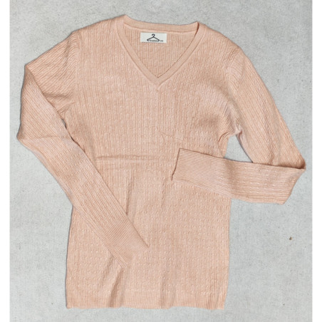 JERSEY TIA PICO - MARRON