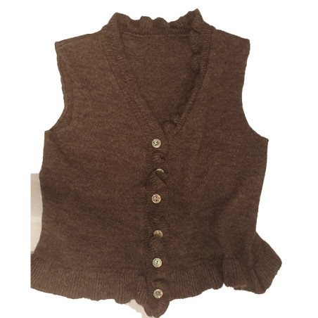 CHALECO VOLANTINES - TAUPE
