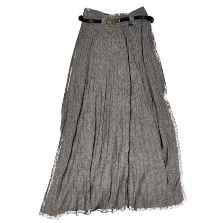 FALDA BRUSELAS - GRIS